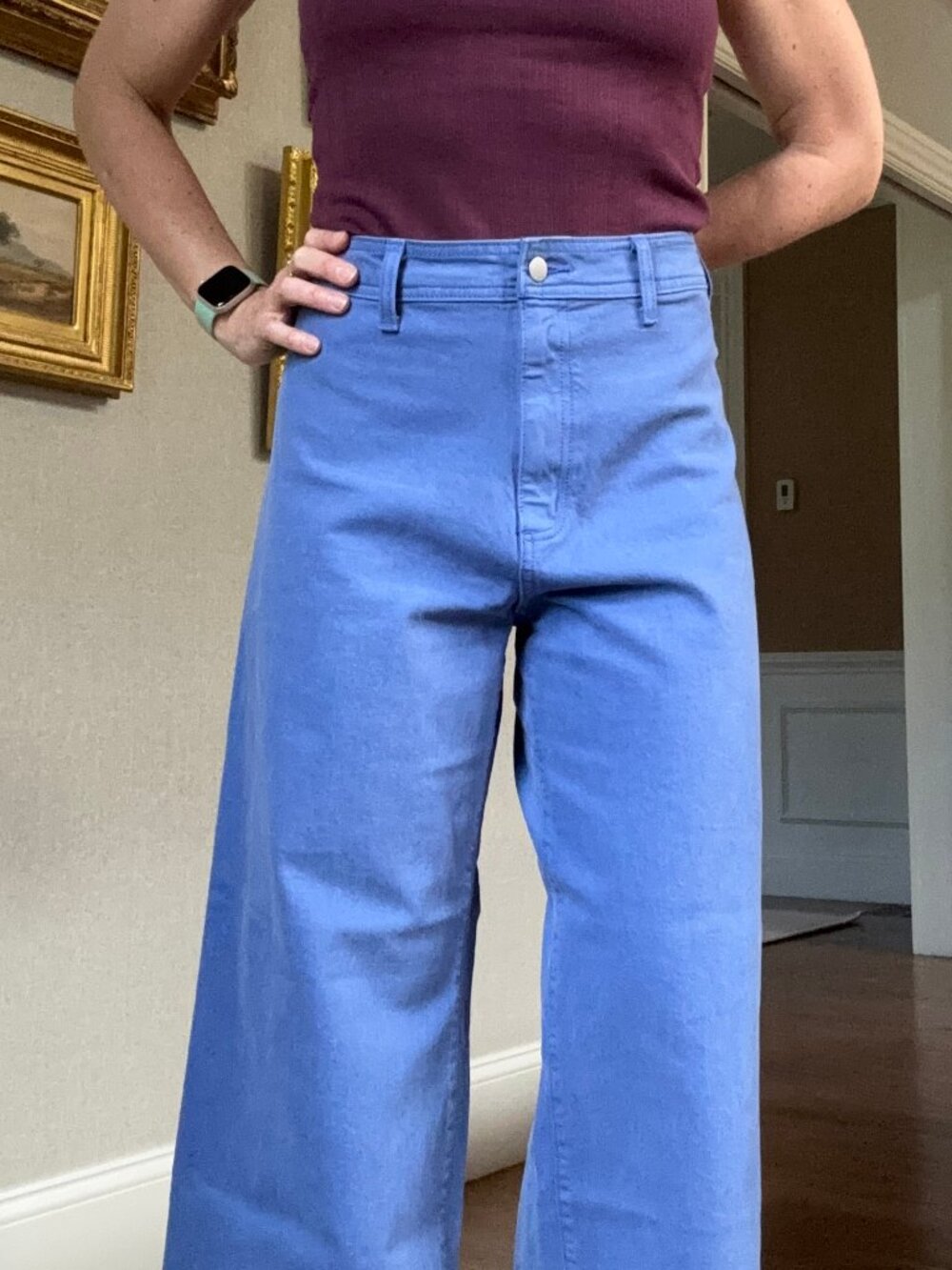 Universal Thread Sailor Wide Leg Pants Women's Size 10 Periwinkle Blue NWOT
